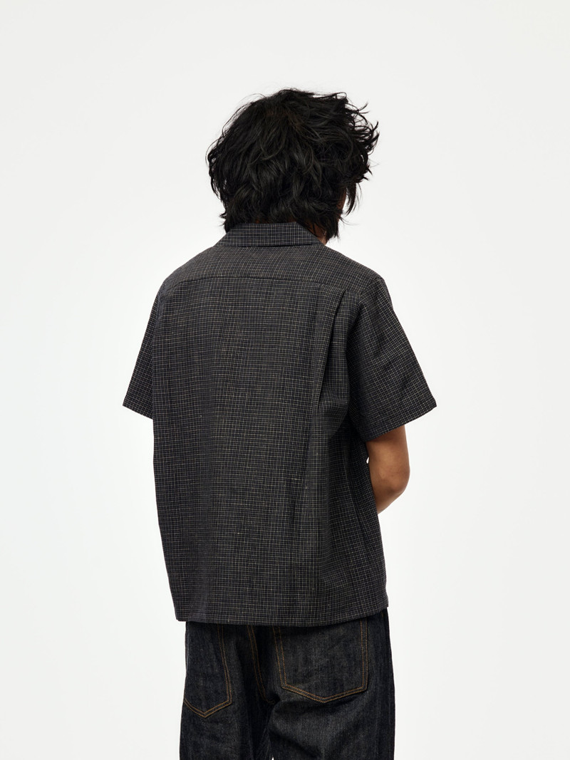 visvim JUDD SHIRT S/S SANTOME CHECK (NAVY) outlook