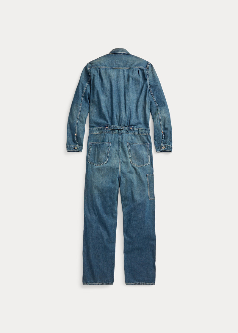 RRL by Ralph Lauren Ironton Indigo Denim Coverall outlook