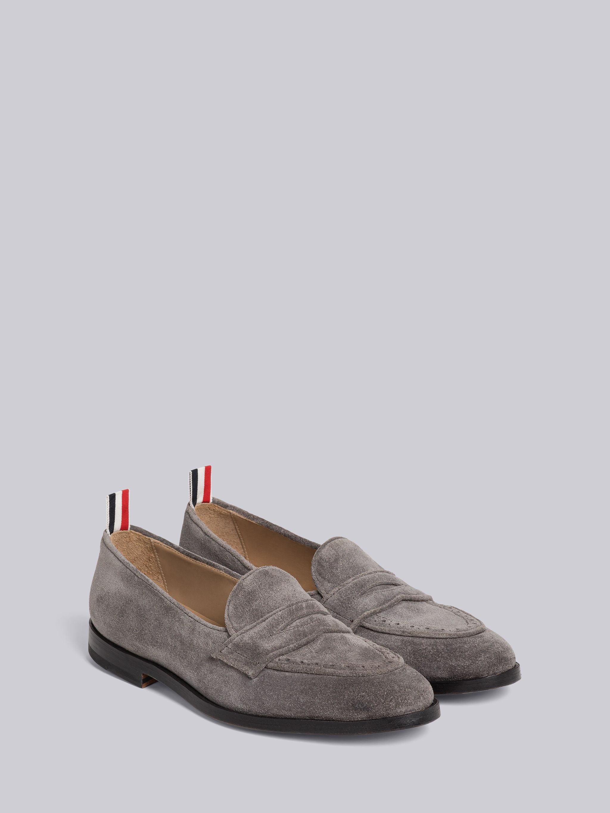 Fine Kid Suede Varsity Penny Loafer - 3