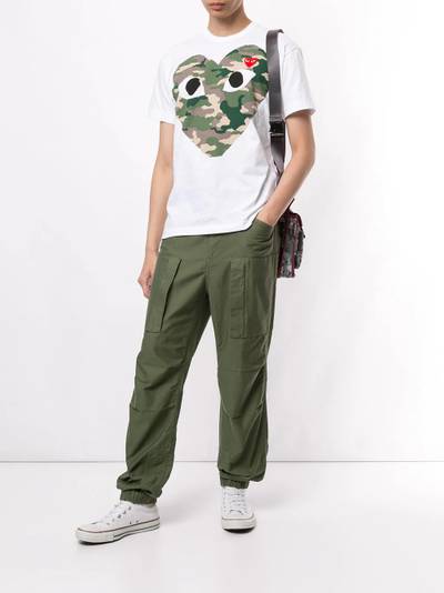 Comme des Garçons PLAY camouflage-print cotton T-shirt outlook