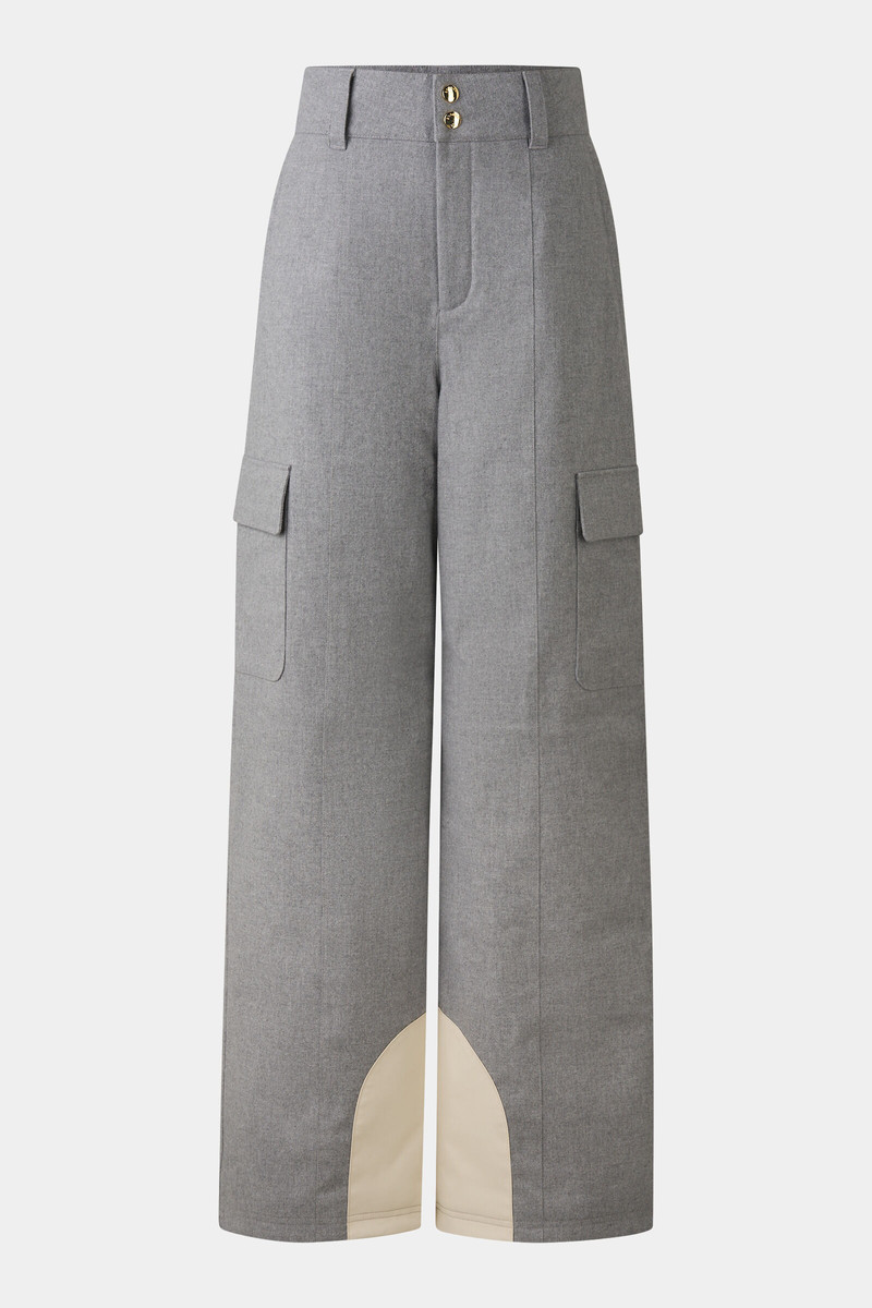 Luca cargo ski pants in Gray 1