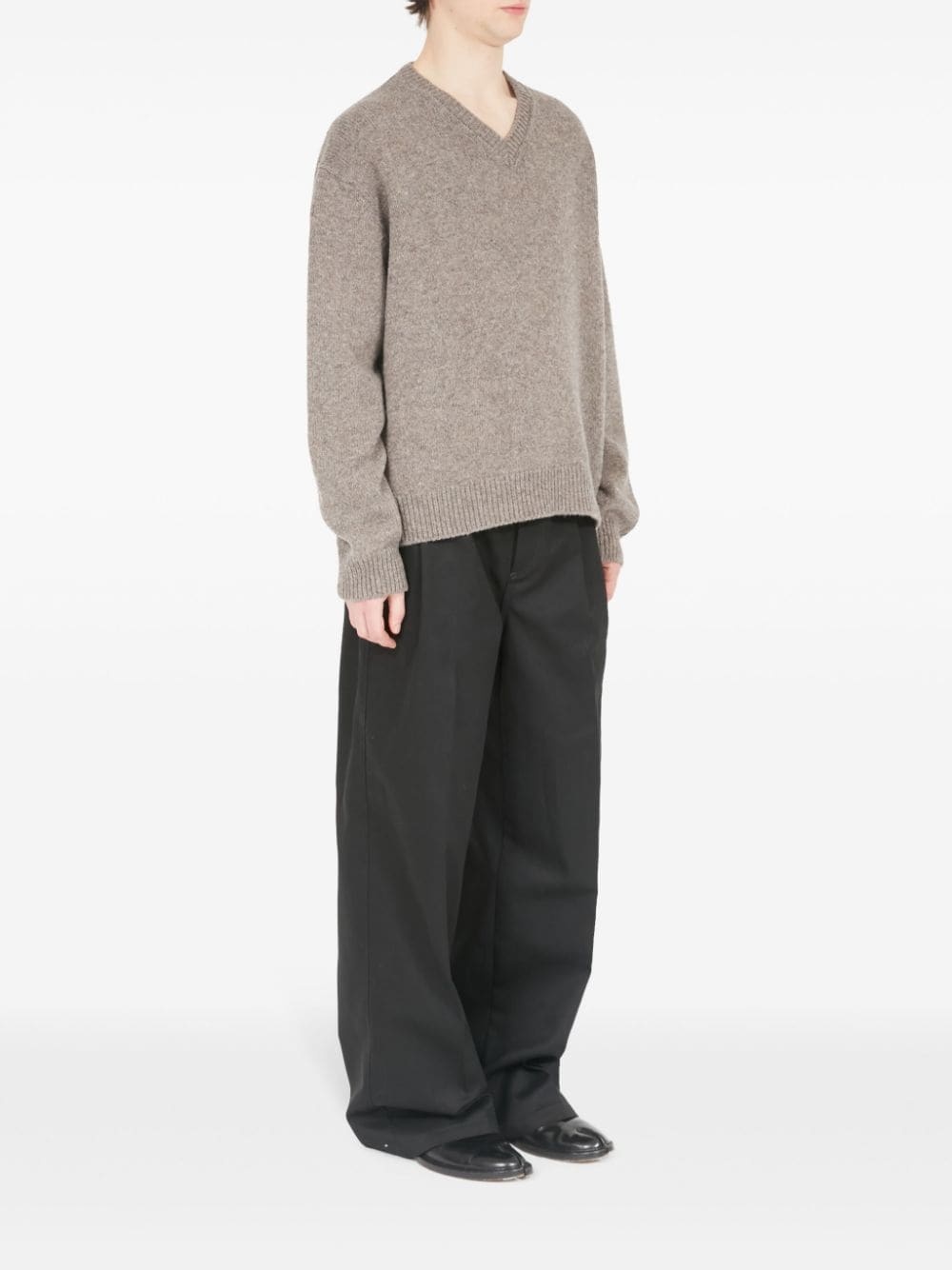 speckle-knit wool jumper - 3