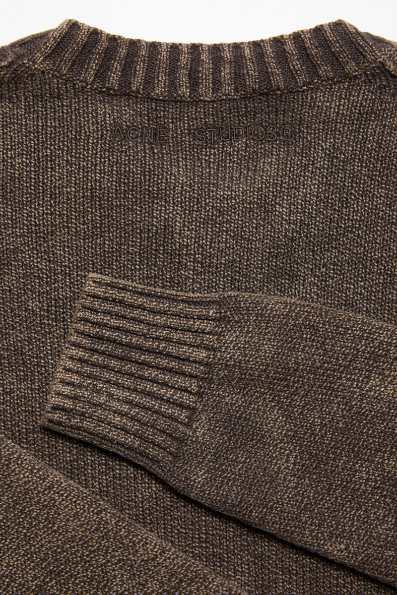 Acid wash jumper - Coffee brown 5