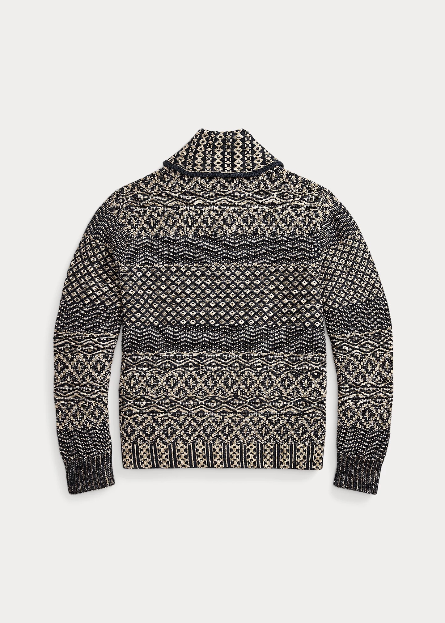 Cotton-Blend Shawl Cardigan - 2