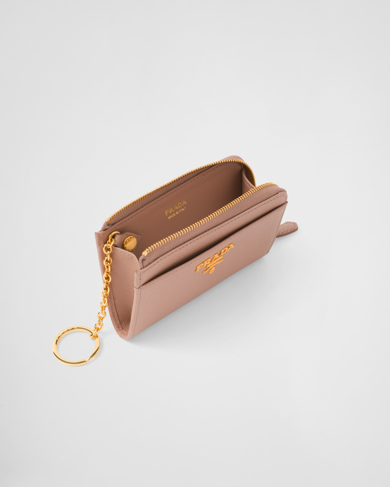 Prada Saffiano Leather Keychain outlook
