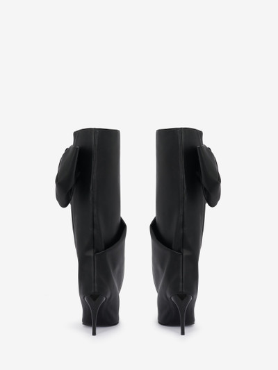 Alexander McQueen Women's Armadillo Bow Boot in Black outlook