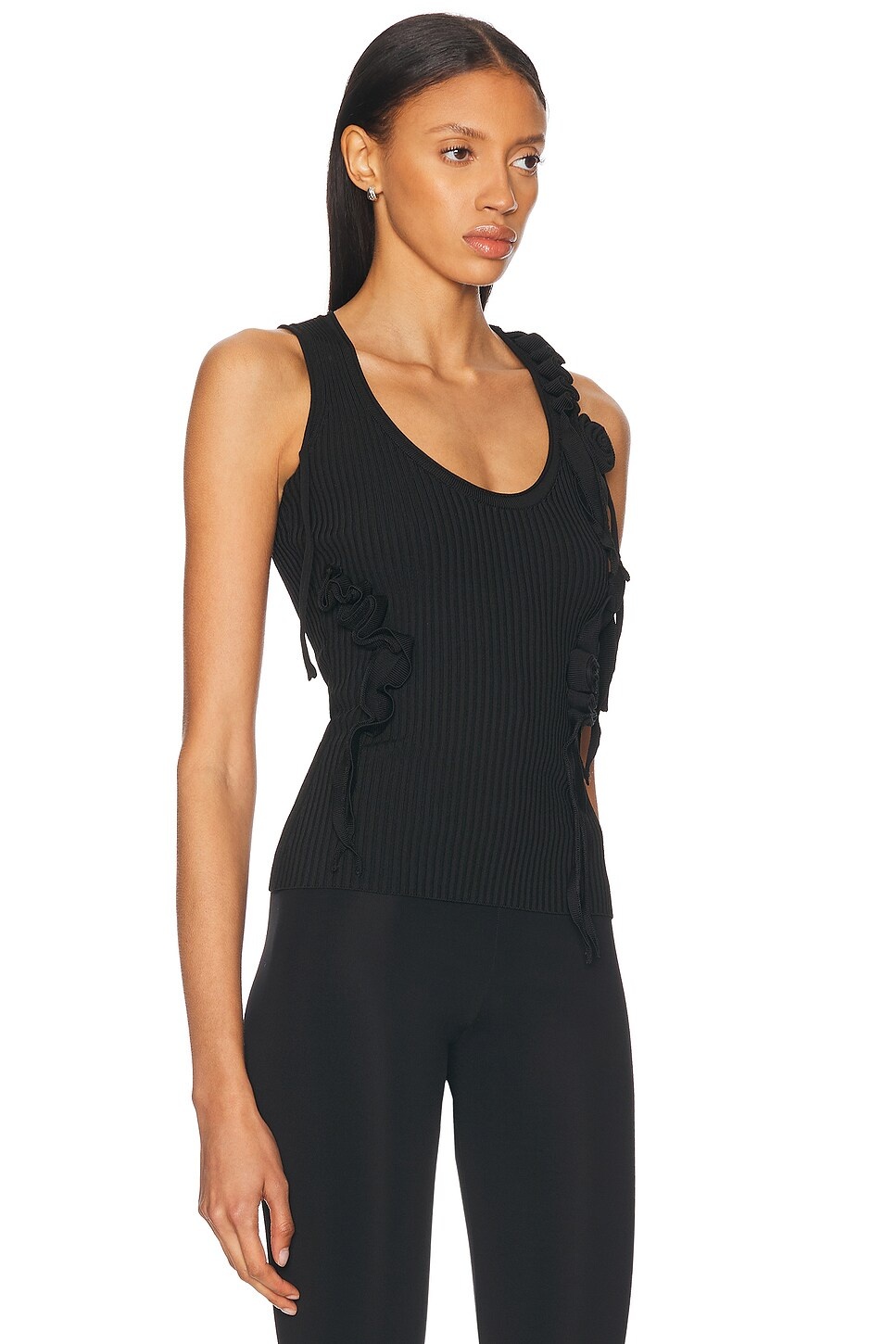 Knitted Ribbon Tank Top - 2