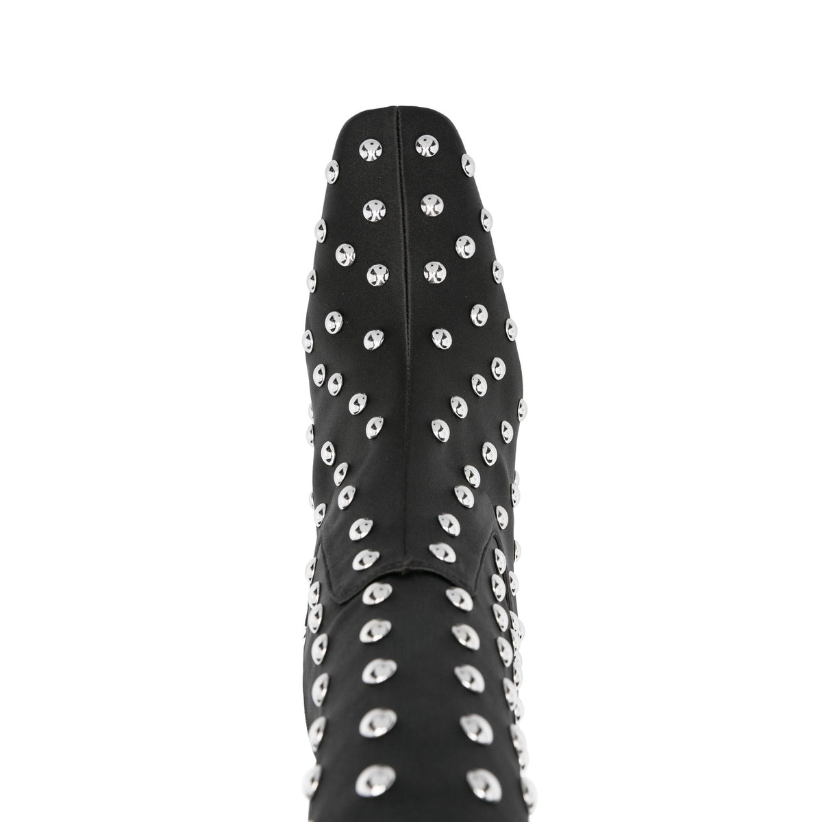 STUDDED BRIDGE STRETCH BOOTS (BLACK/SILVER) - 3