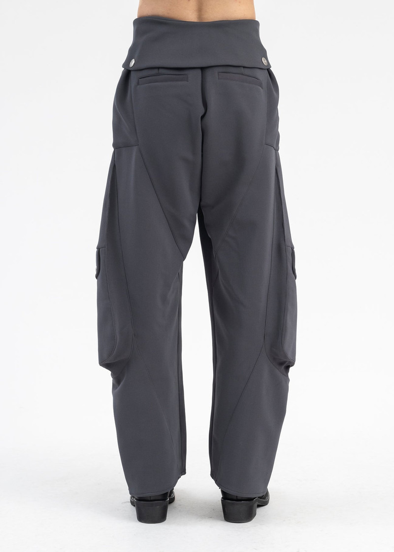 SLATE CARDI KNIT TOTEM CARGO TROUSERS 3