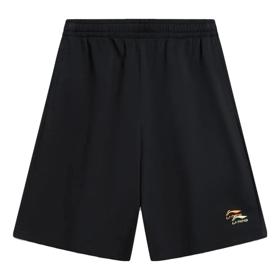 Li-Ning Double Embroidered Logo Shorts 'Black' AKST745-1 - 1