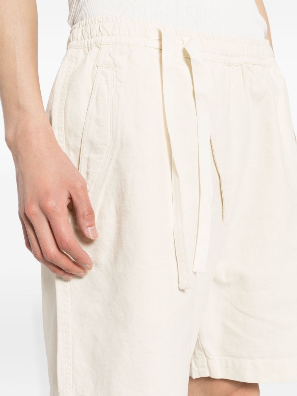 off centre-drawstring bermuda shorts - 5