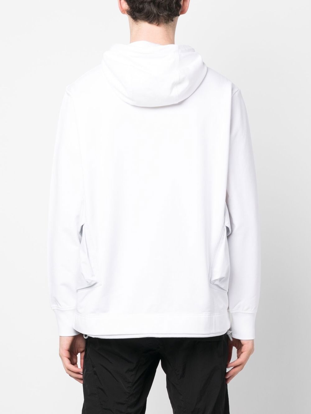 cargo-pocket high-neck hoodie - 4