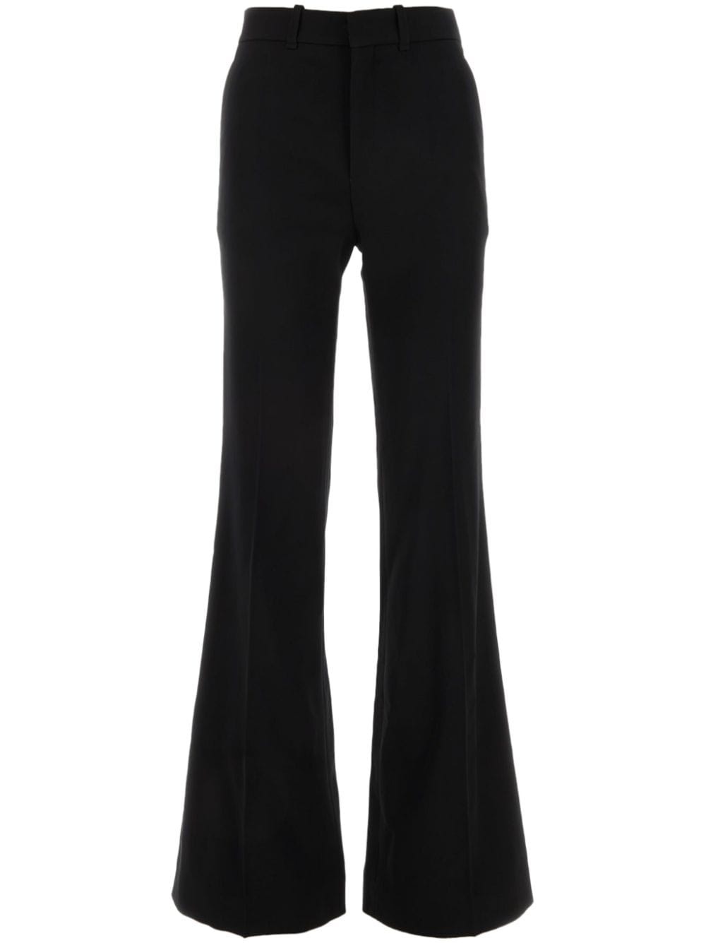 wool flared trousers - 1