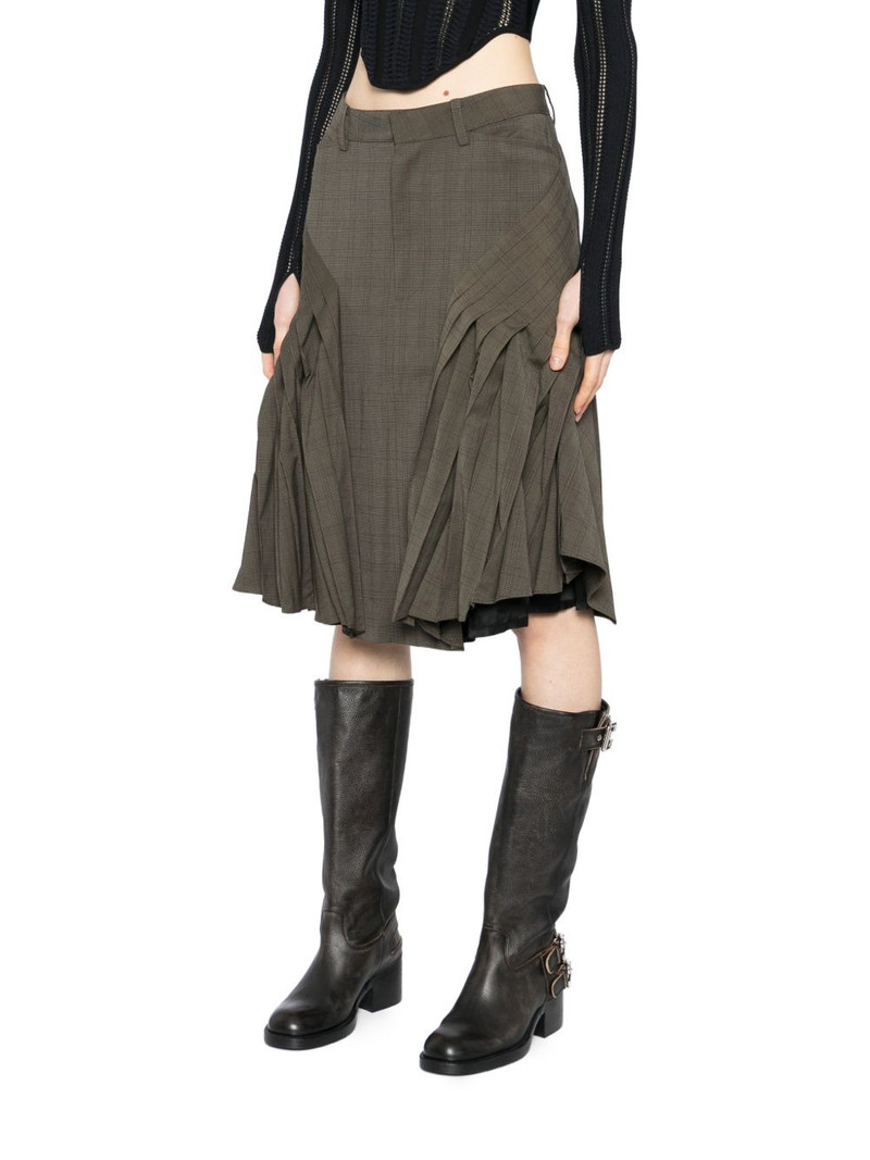 plaid midi skirt 3