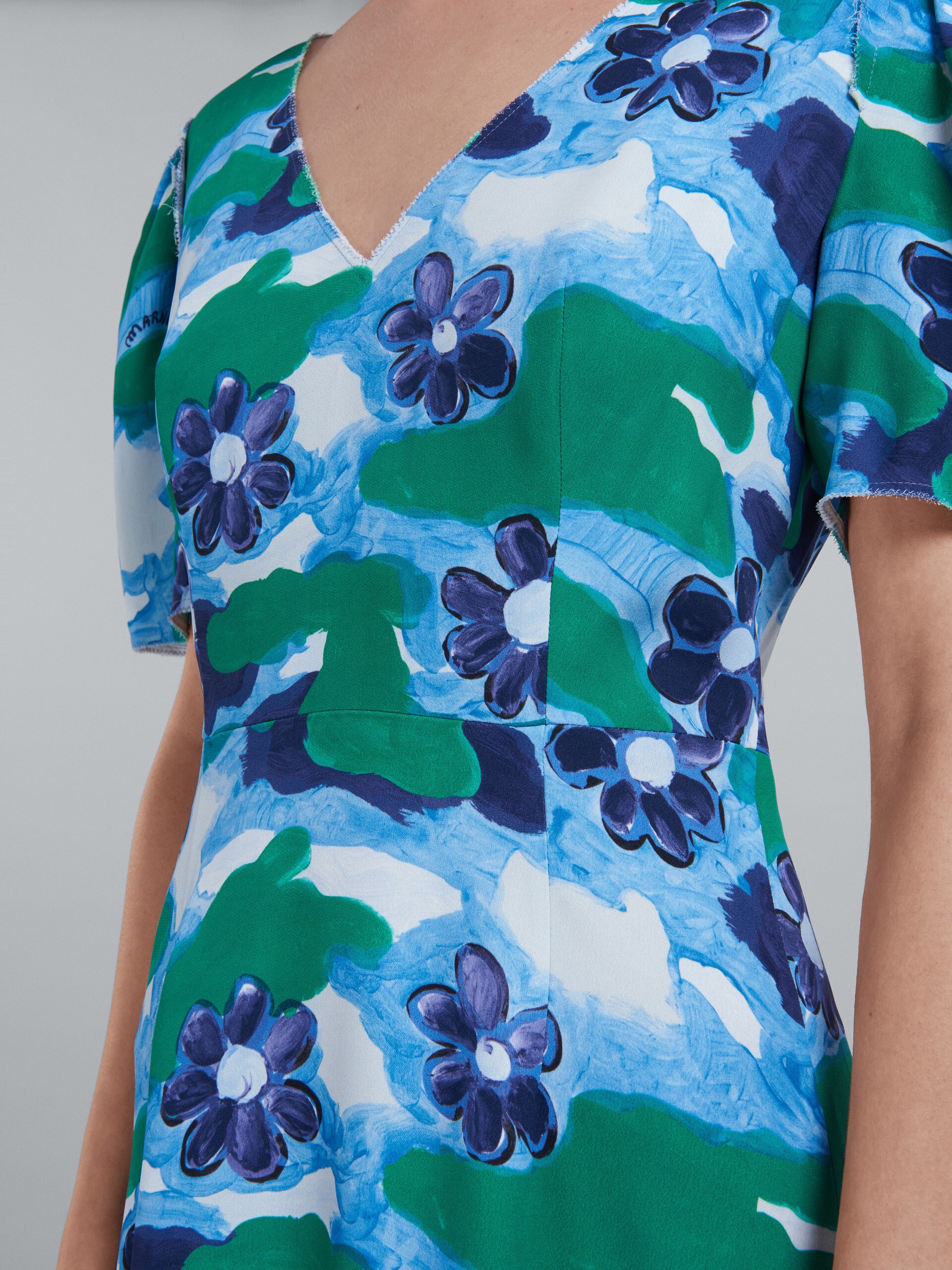 PRINTED CADY DRESS - 5