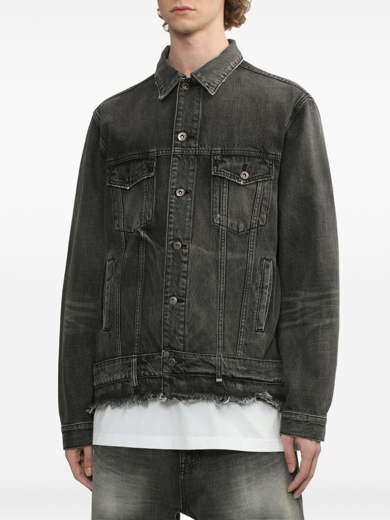 We11done belted denim jacket outlook