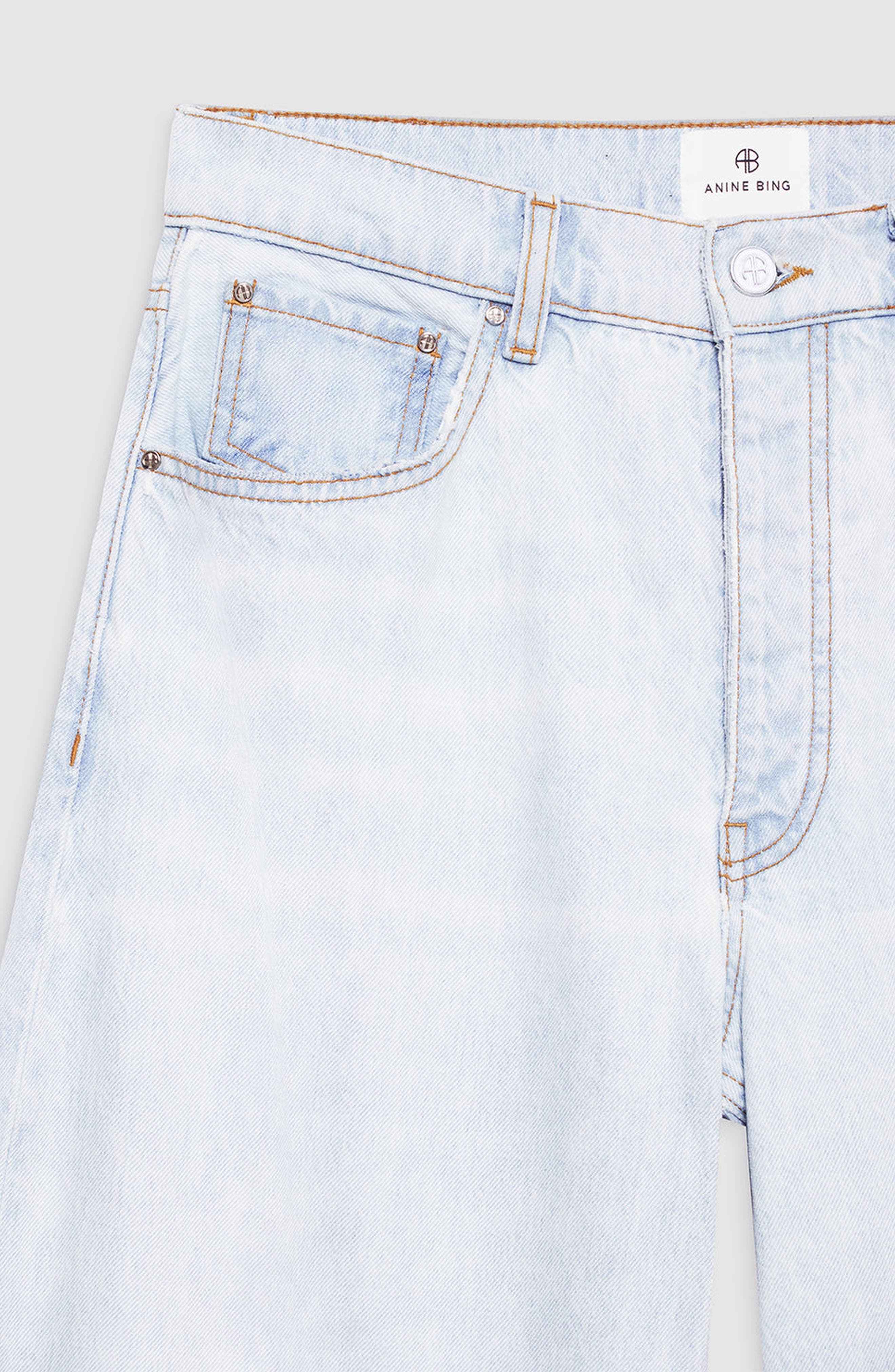 ANINE BING Manon Jean in Ultra Bleached Blue at Nordstrom - 3