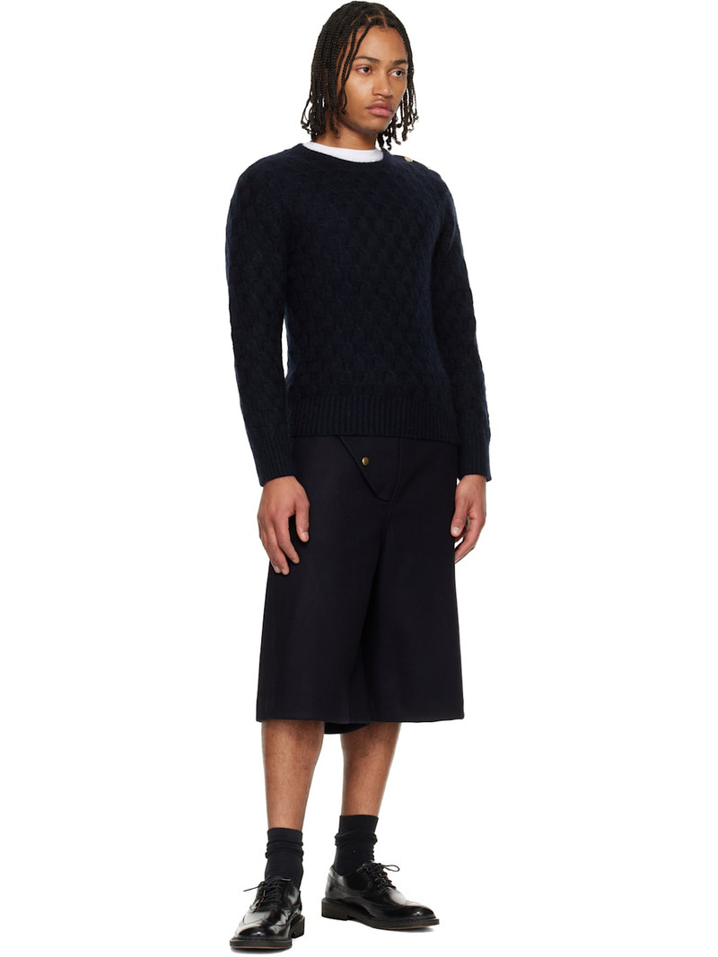 WALES BONNER Navy 'The Parade' Shorts outlook