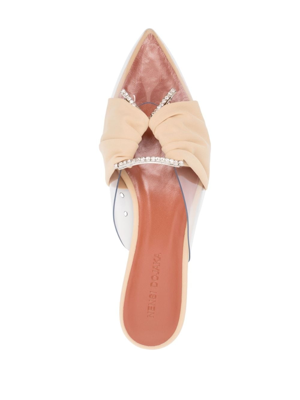 bow-detail pointed mules - 4