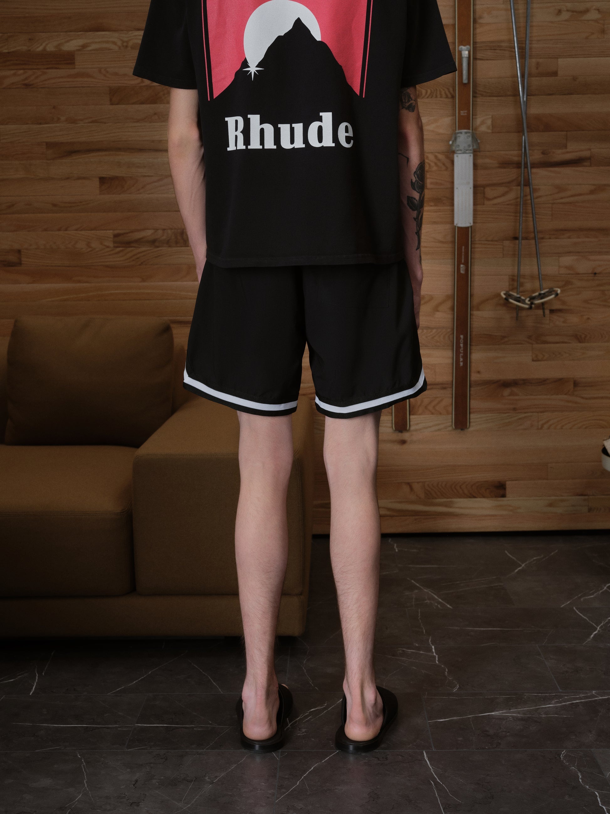 RHUDE BASKETBALL SWIM TRUNKS - 4