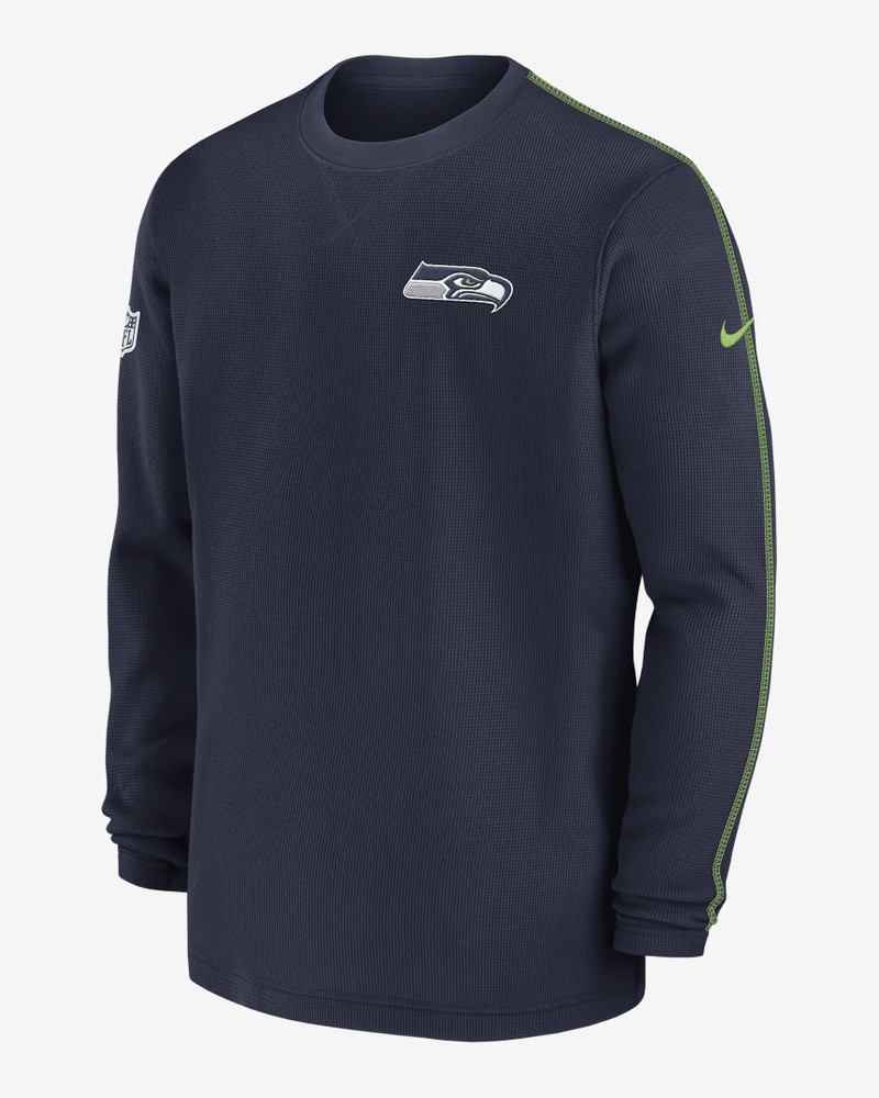 Seattle Seahawks Sideline Coach Men’s Nike NFL Long-Sleeve Top 1