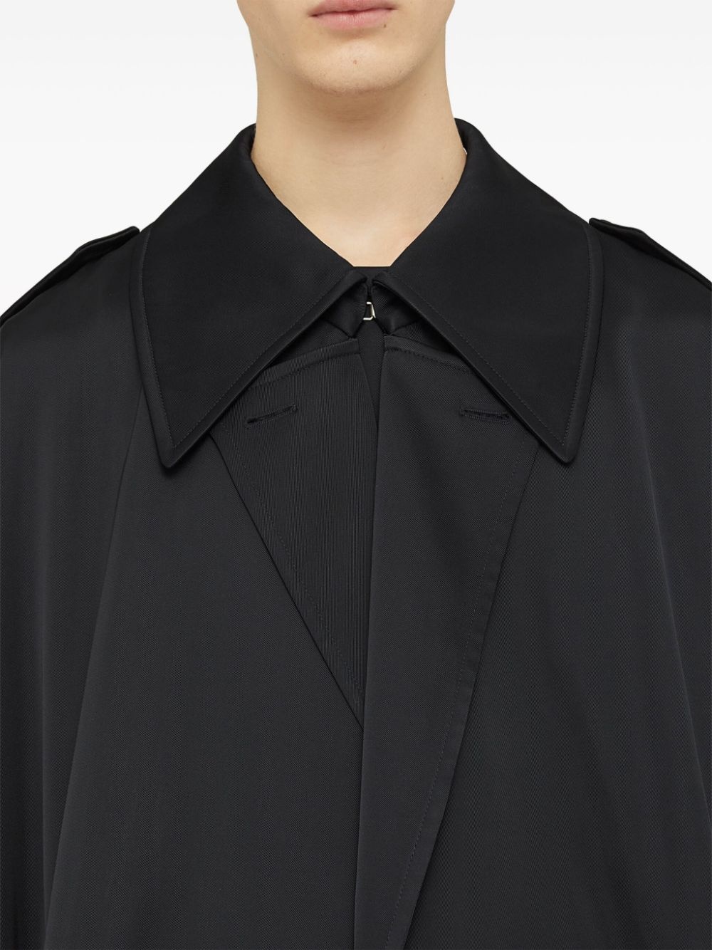 sleeveless belted trench coat - 5