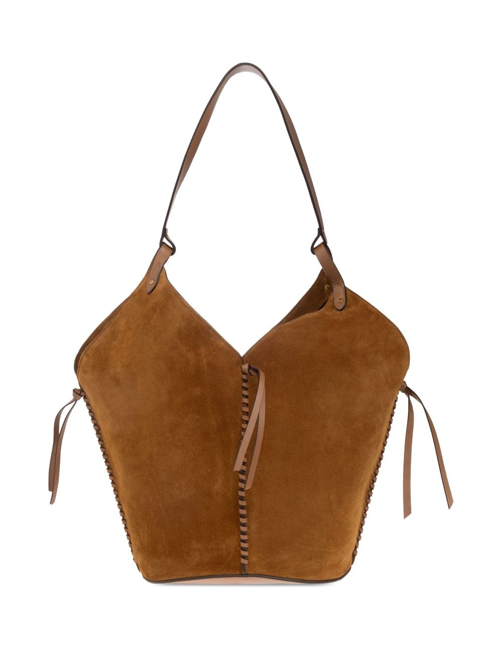 leather tote bag - 3