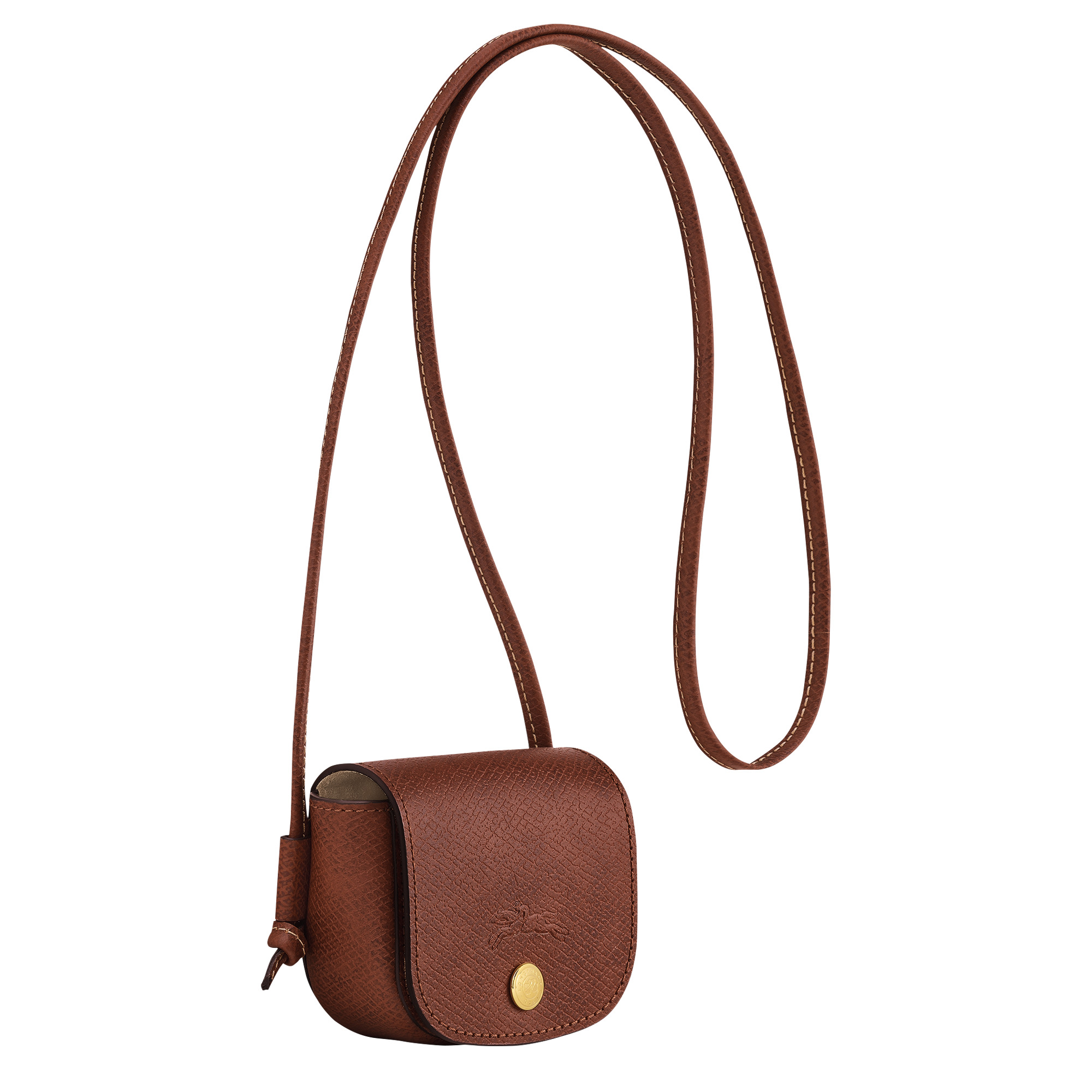 Épure Coin purse with leather lace Brown - Leather - 3