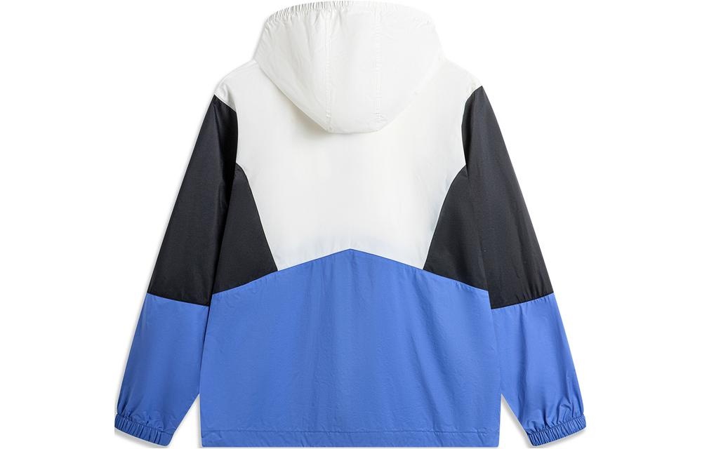 Li-Ning Color Block Windbreaker 'White Black Blue' AFDU363-5 - 2