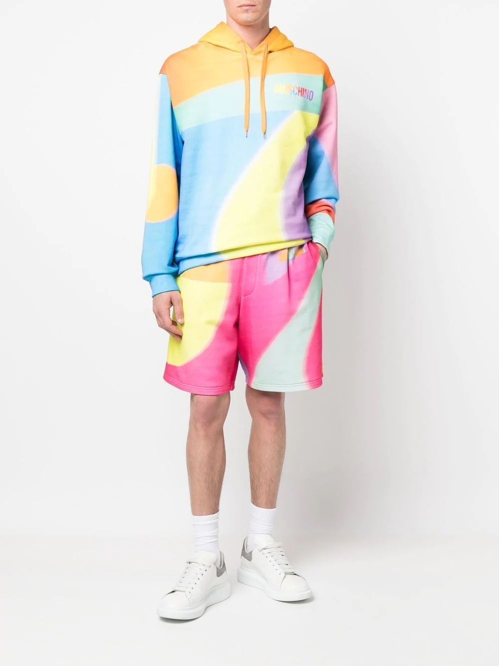 rainbow logo-print hoodie - 2