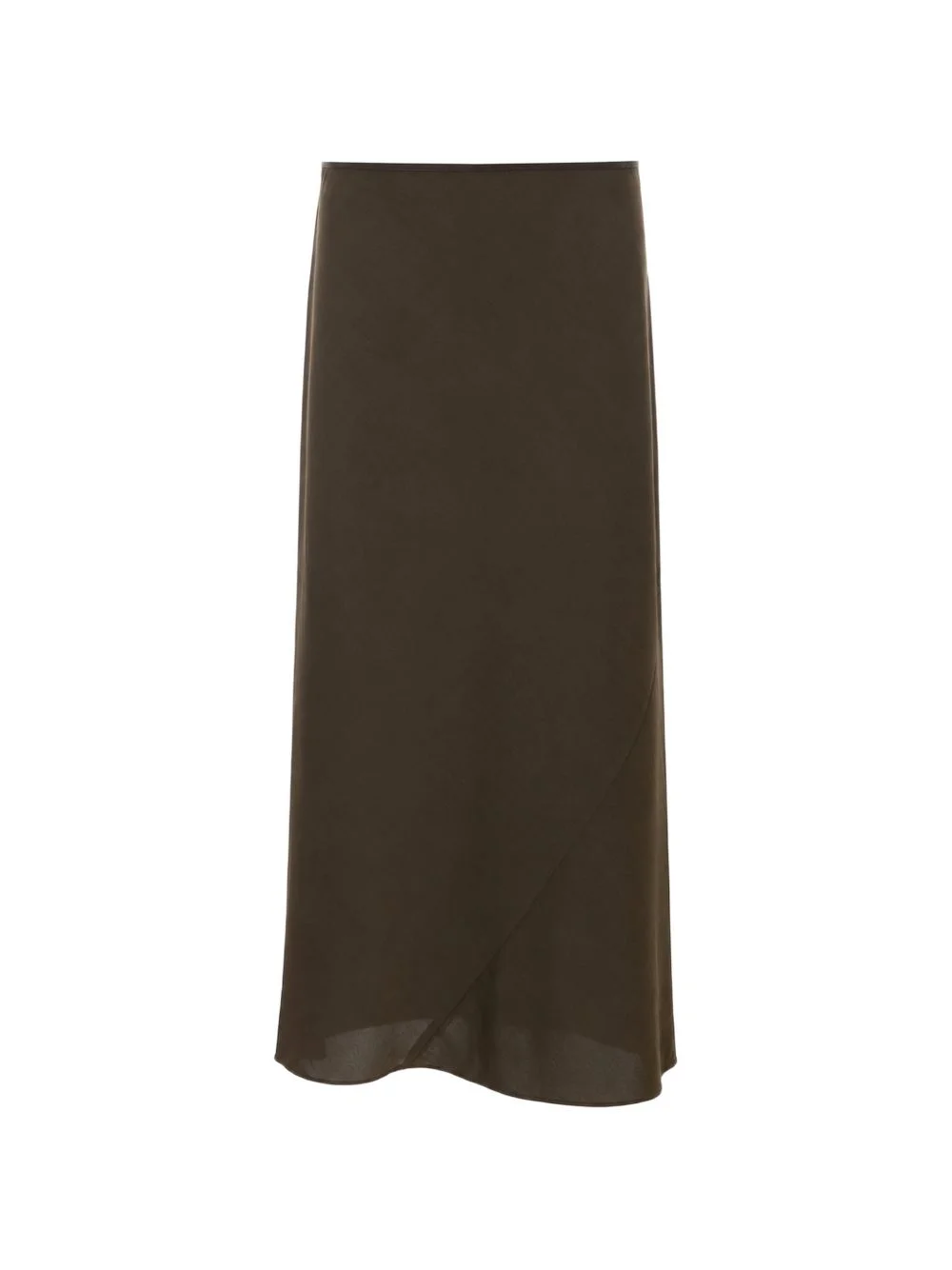 zip-fastening midi straight skirt - 1