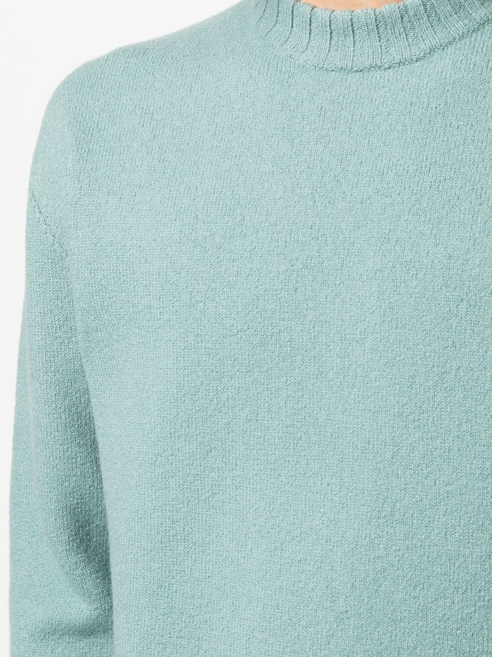 mock-neck wool jumper - 5