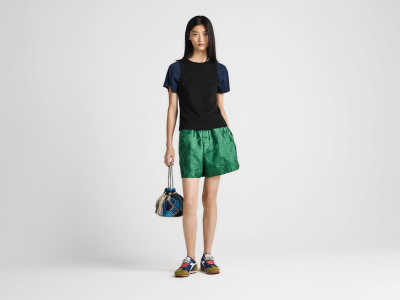 JW Anderson LA MOCHIA WAYUU POUCH IN BLUE & MULTI outlook