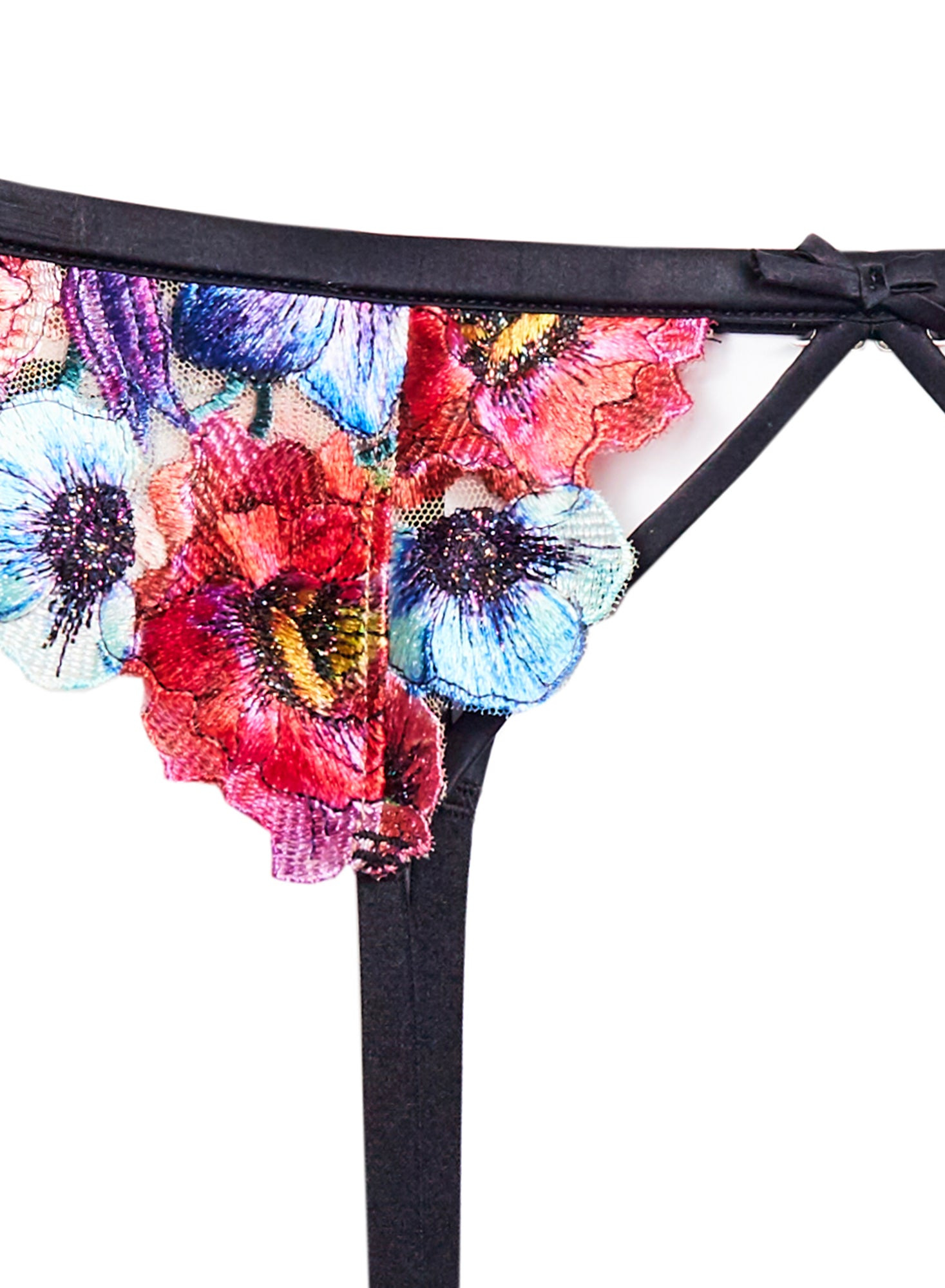 Tuileries Embroidery Garter Belt - 7