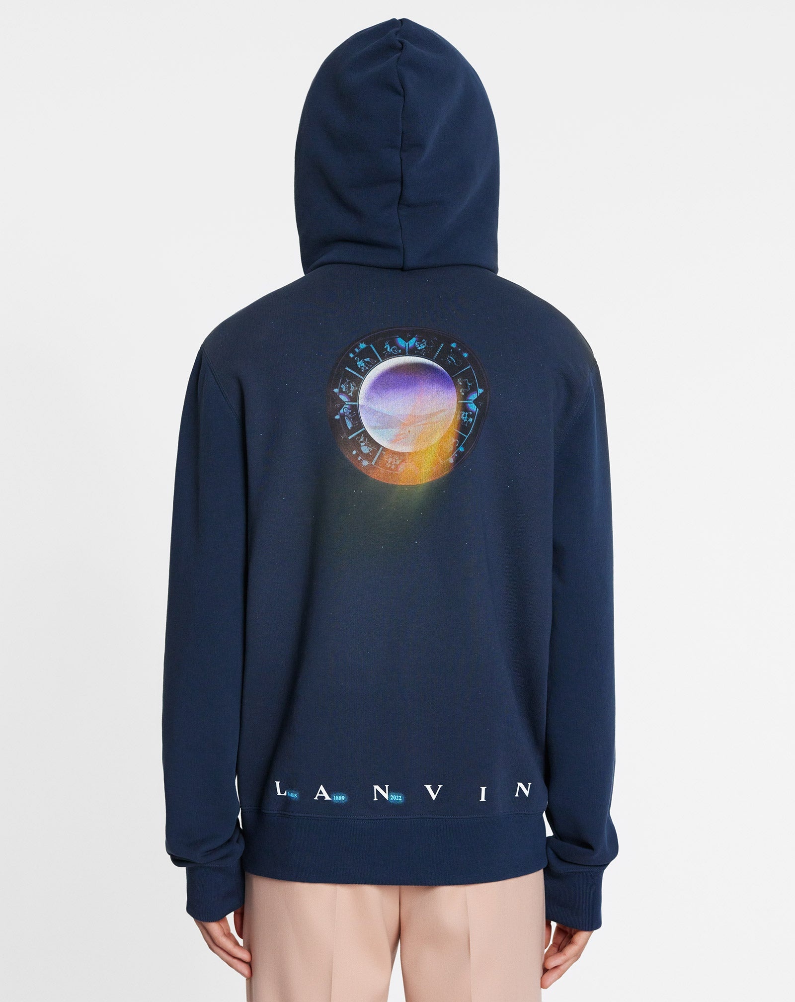 HOODED SWEATER WITH SCI-FI PRINT - 4