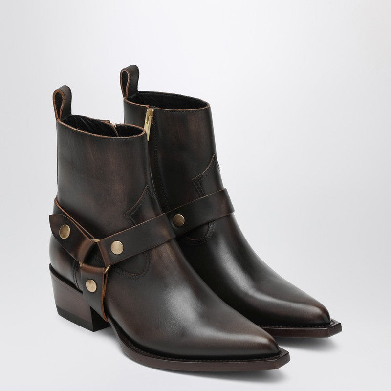 Golden Goose Debbie Boot Brown With Removable Buckle Women - 1