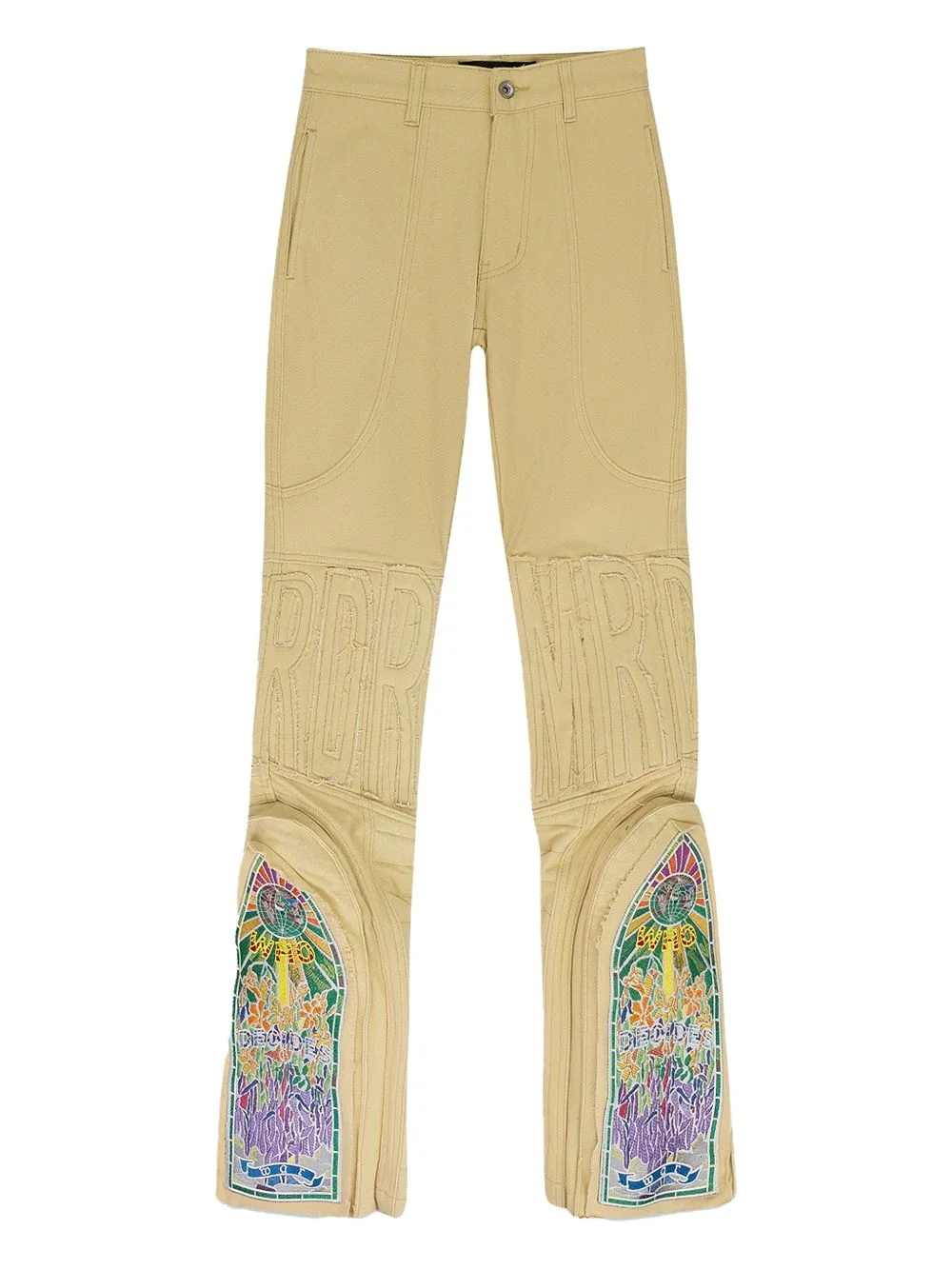 embroidered jeans - 1