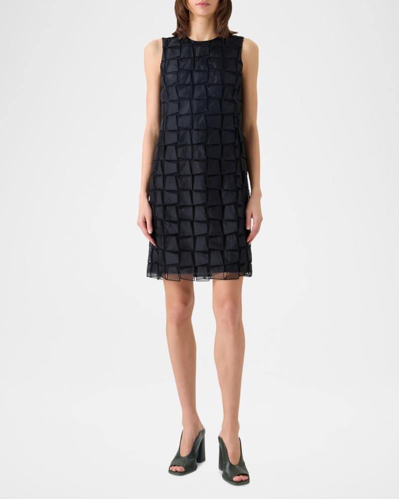 AKRIS Embroidered Organza Sheath Dress outlook