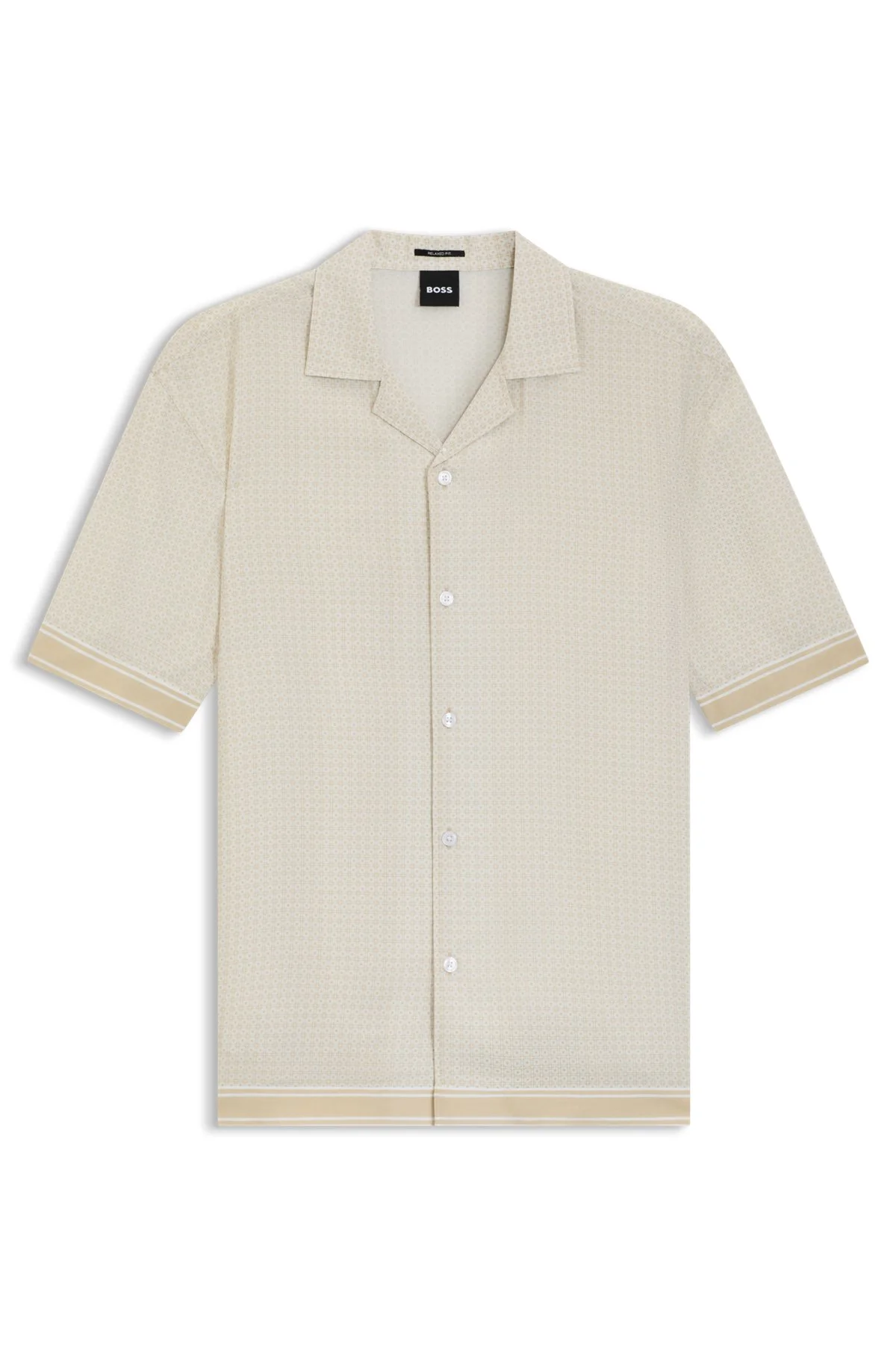 RELAXED-FIT SHIRT WITH MOSAIC PRINT - 1