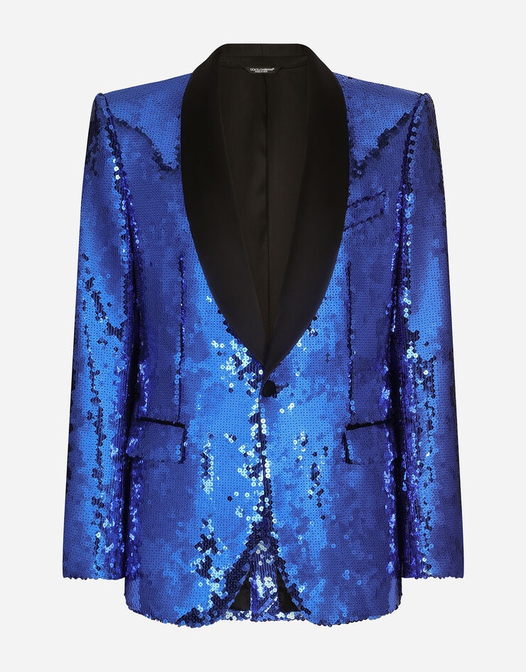Sequined single-breasted Sicilia-fit tuxedo suit - 1