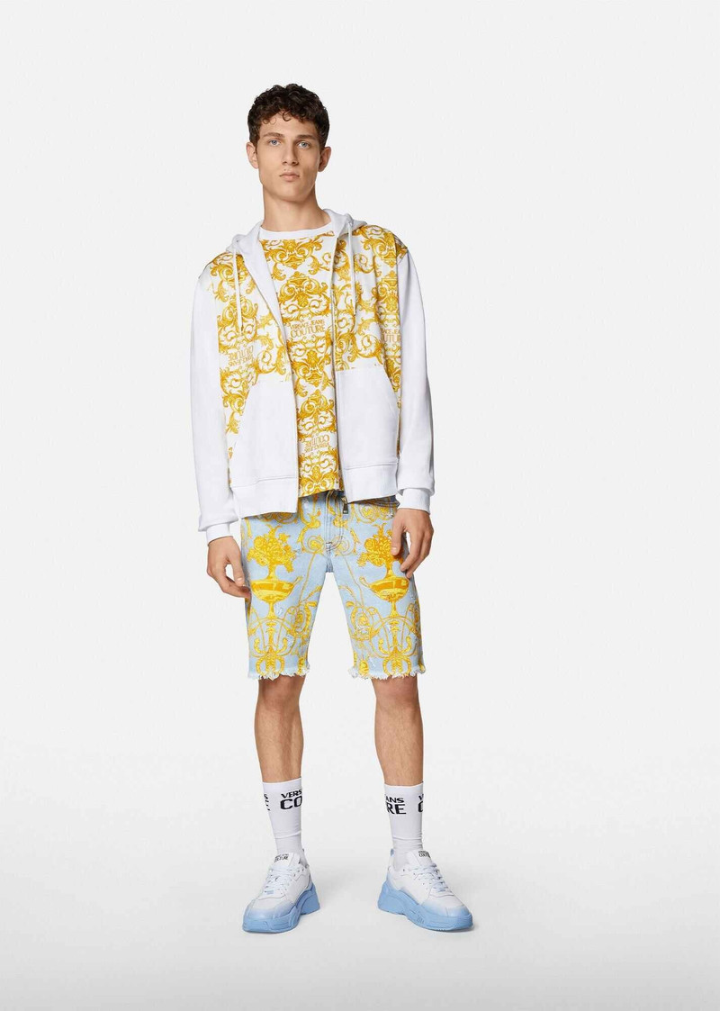 Logo Baroque Print T-Shirt 4