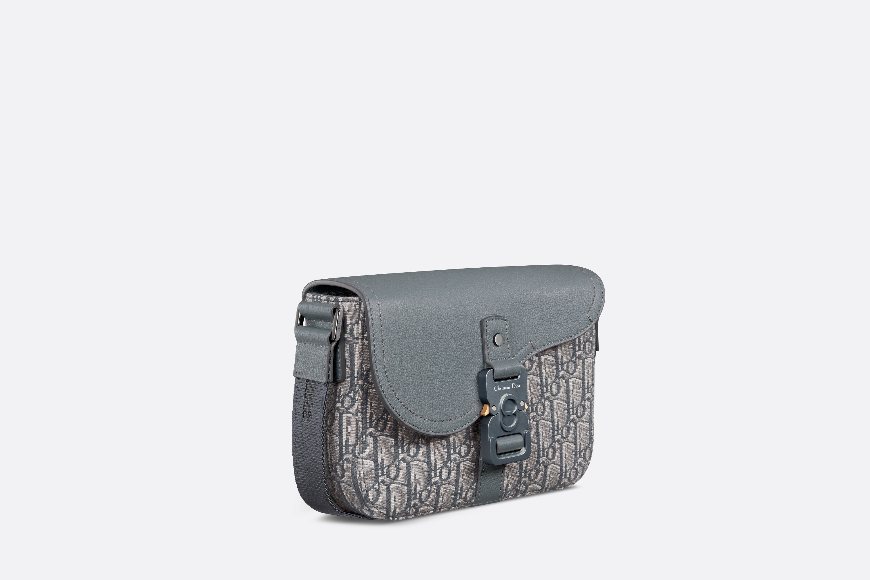 Small Saddle Messenger Bag with Flap - 3