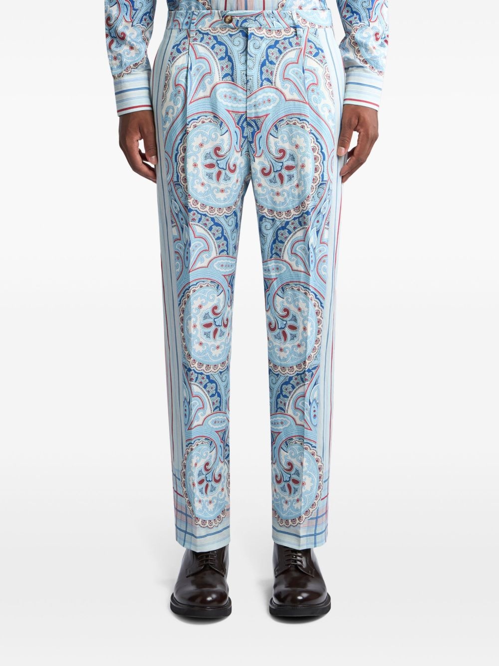 abstract print trousers - 3