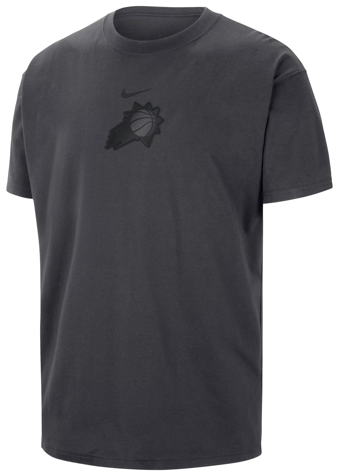 Nike Men's Phoenix Suns Grey Courtside Premium Essential Short Sleeve T-Shirt - 1