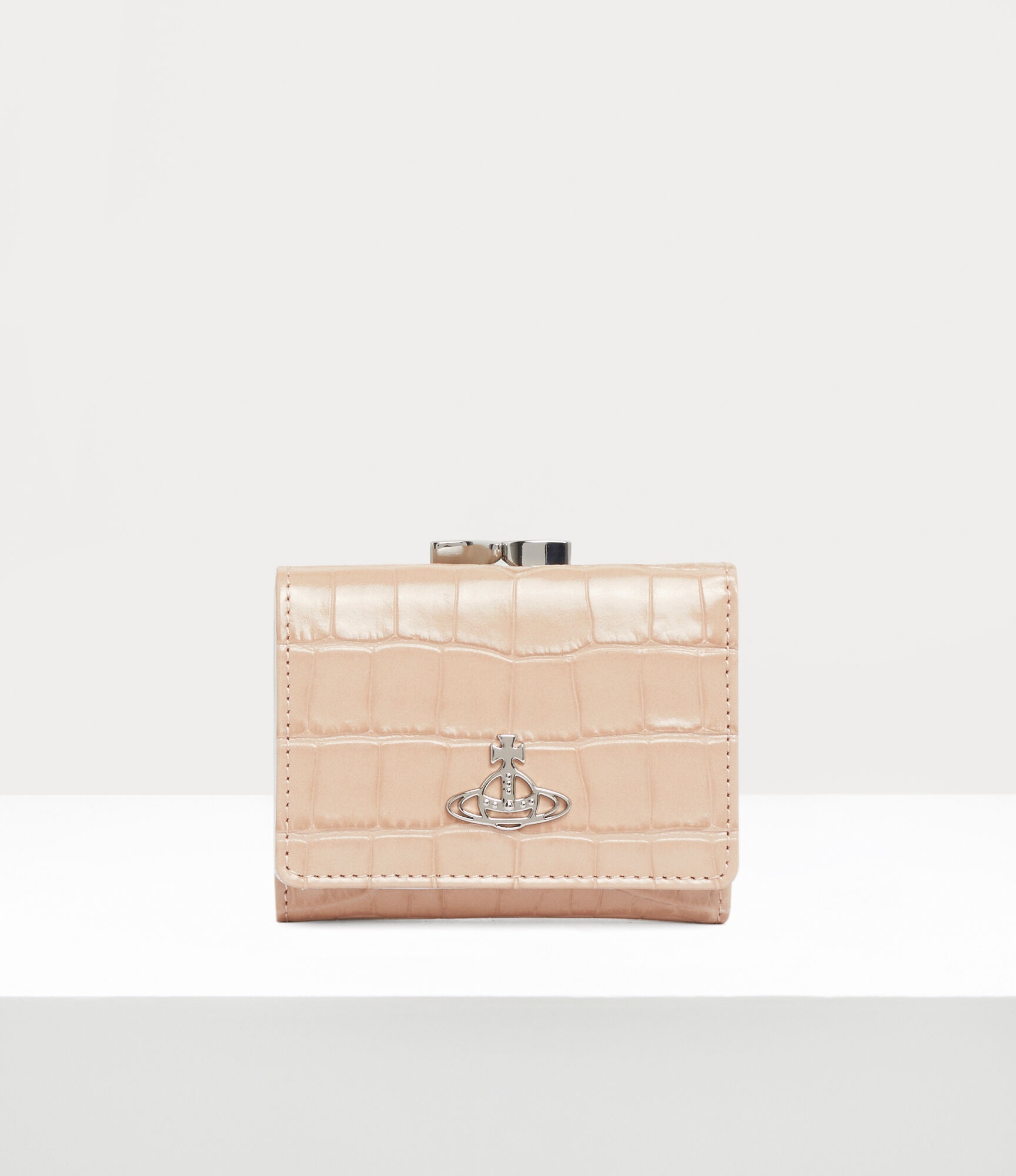 CROCODILE SMALL FRAME WALLET - 1