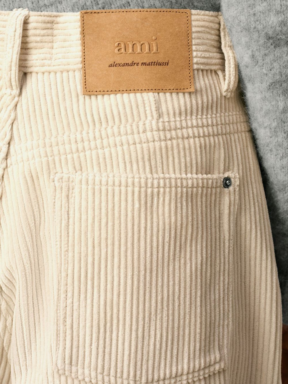 cotton wide-leg trousers - 6
