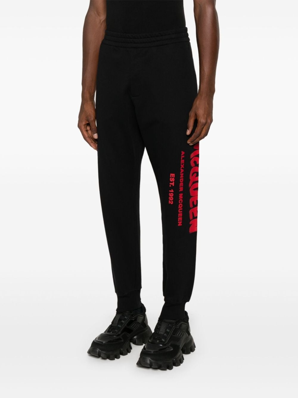 Graffiti cotton track pants - 3