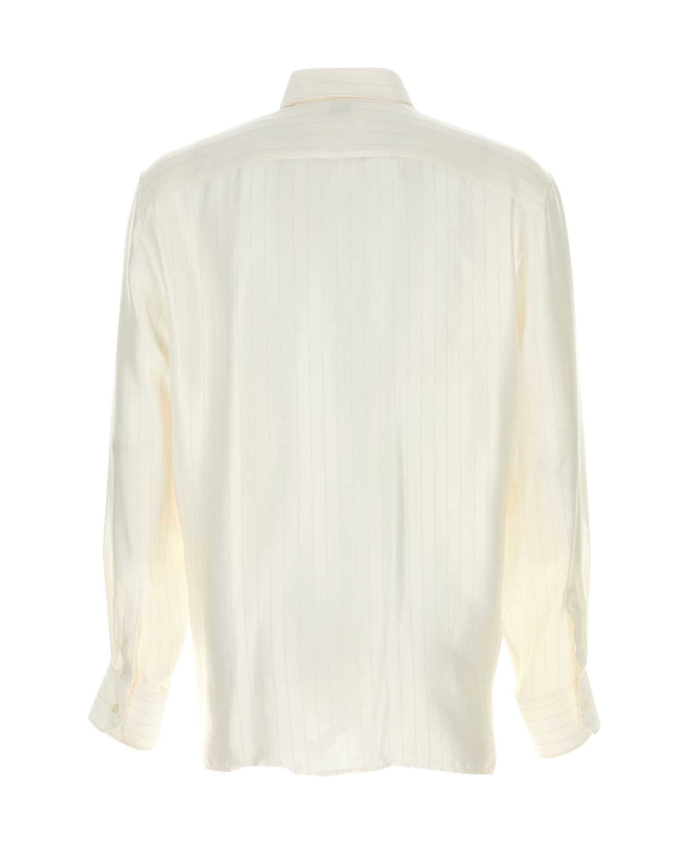 Embroidered Satin Shirt - 2