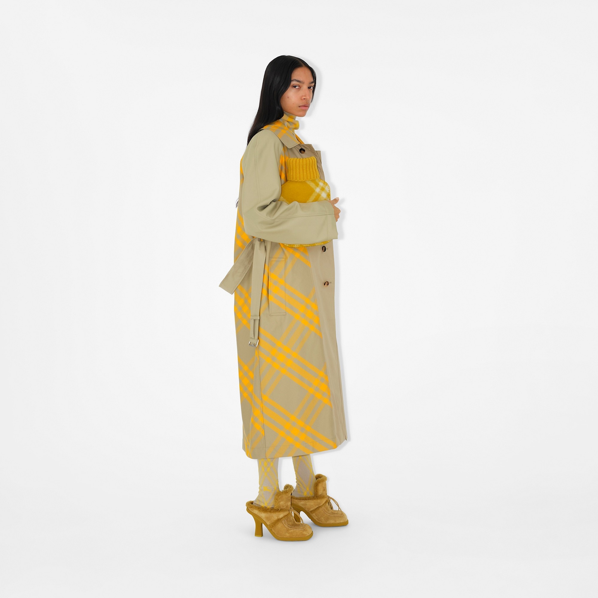 Burberry Long Bradford Reversible Car Coat | REVERSIBLE