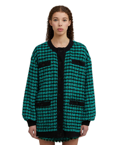 MSGM Blended wool "Houndstooth Check" jacket outlook